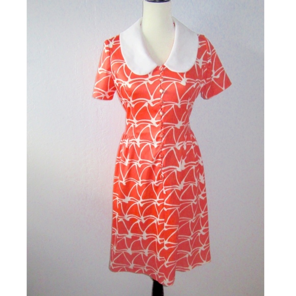 Vintage Dresses & Skirts - Vintage Emilio Borghese Collared Dress